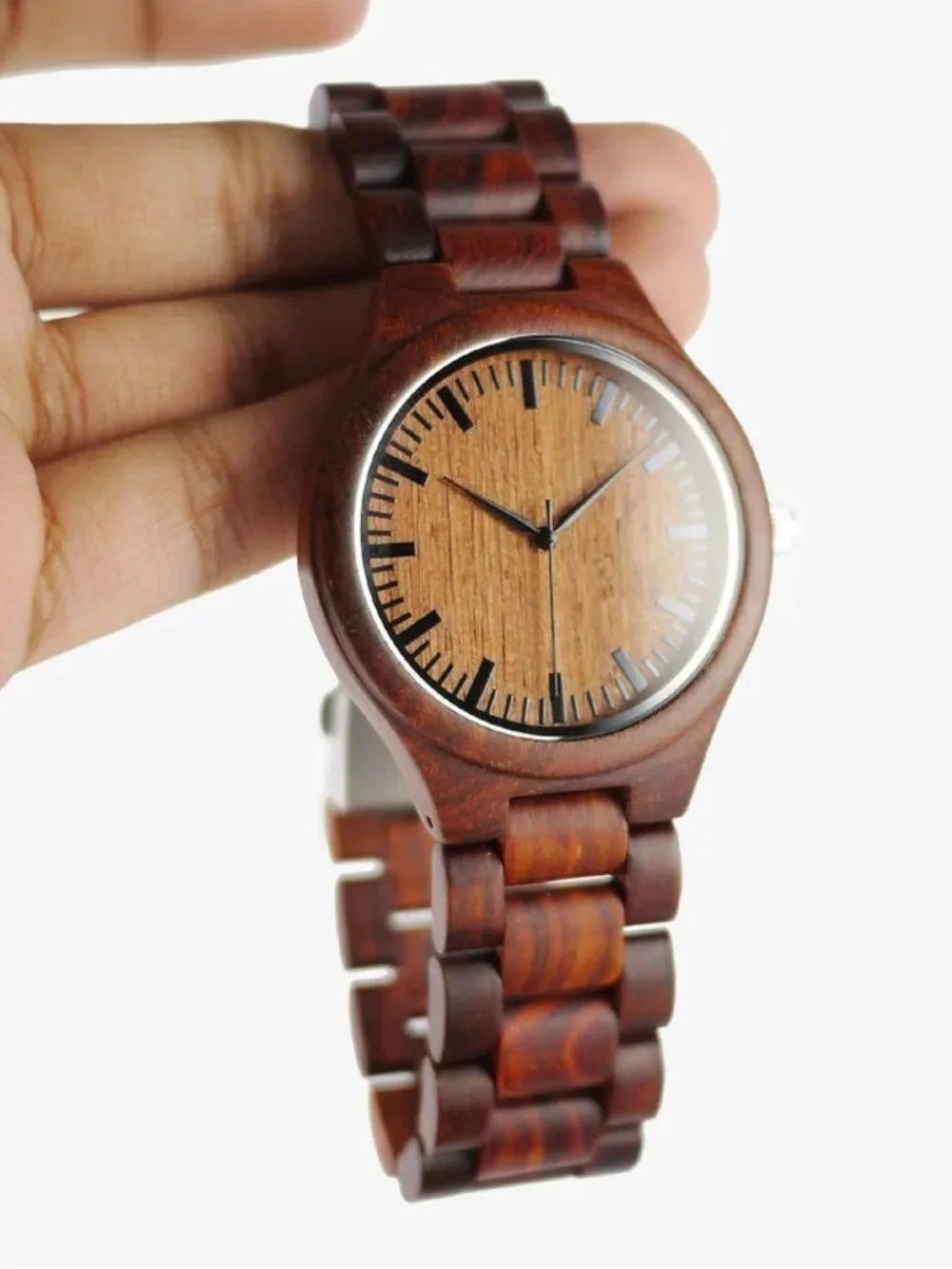 AVANTWOOD Minimalist Men’s Watch in Red Sandalwood